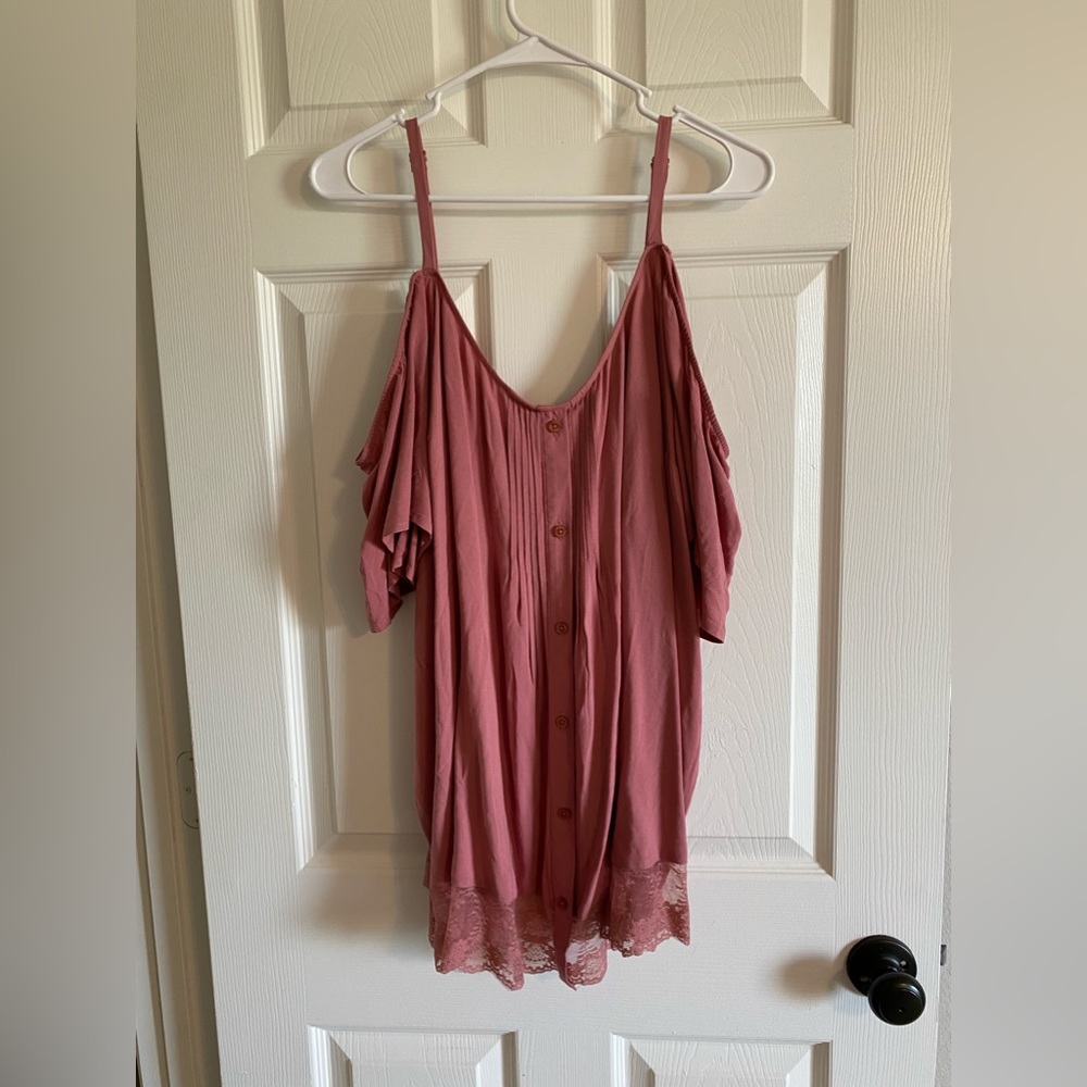 Torrid Pink Off-Shoulder Top